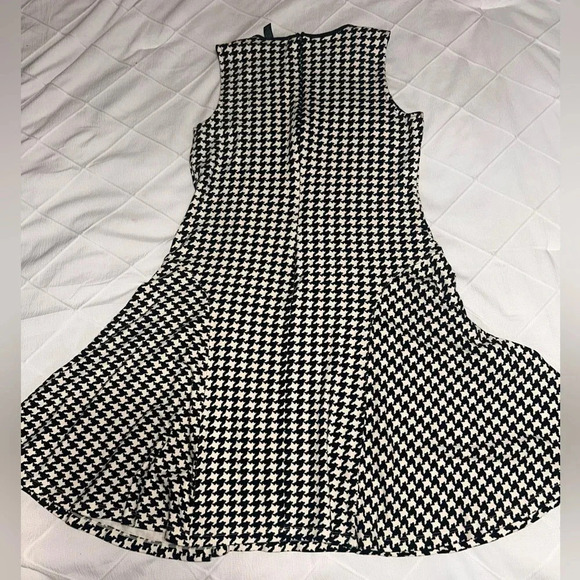 LAUREN Ralph Lauren Houndstooth Print Sleeveless Flare Skater Dress Size PS - Picture 6 of 6